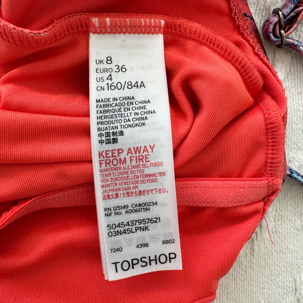 Topshop One Piece Bathing Suit Size 4 - Picture 4 of 4